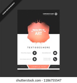 Abstract vector business template set. Brochure layout, cover modern design annual report, poster, A4 flyer with green squares, triangles, diagonal geometric shapes lines with texture background.