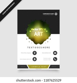 Abstract vector business template set. Brochure layout, cover modern design annual report, poster, A4 flyer with green squares, triangles, diagonal geometric shapes lines with texture background.