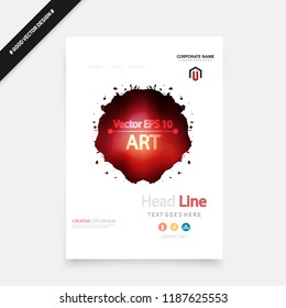 Abstract vector business template set. Brochure layout, cover modern design annual report, poster, A4 flyer with green squares, triangles, diagonal geometric shapes lines with texture background.