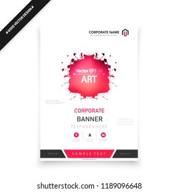 Abstract vector business template set. Brochure layout, cover modern design annual report, poster, A4 flyer with green squares, triangles, diagonal geometric shapes lines with texture background.