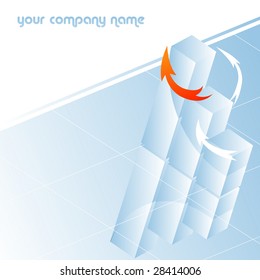 abstract vector business template for your company presentation