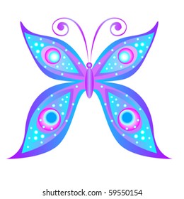 Abstract vector butterfly