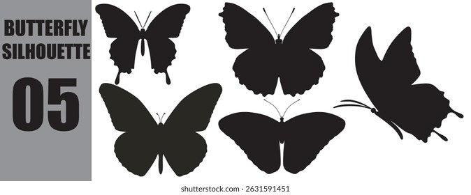 Abstract Vector Butterfly Icon Design Template