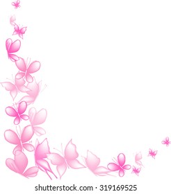 Abstract vector butterfy background.