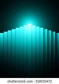 ilustración abstracta de vela vectorial