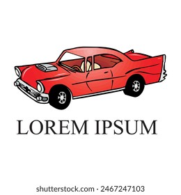 abstract vector car logo color full