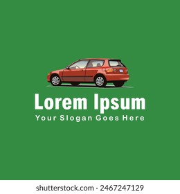 abstract vector car logo color full