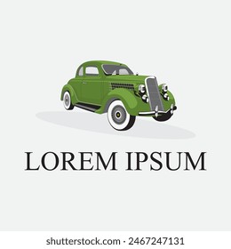 abstract vector car logo color full