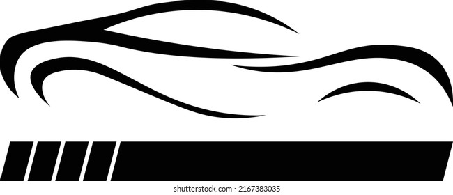 Icono del logotipo del vehículo vector abstracto