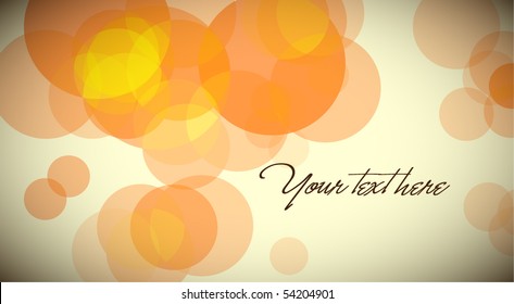 Abstract Vector Card | Background | Transparent Spheres | Bubbles
