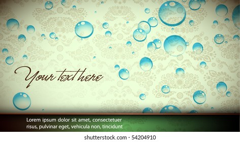Abstract Vector Card | Background | Transparent Spheres | Bubbles