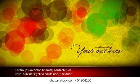 Abstract Vector Card | Seamless Damask Vector Texture in the Background