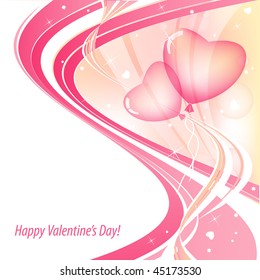 abstract vector card for Valentine's Day. Eps10
