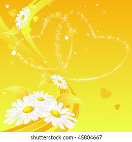 abstract vector card for Valentine's Day