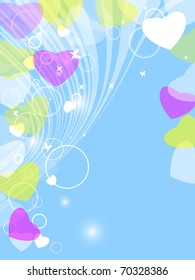 abstract vector card for Valentine's Day. Eps10