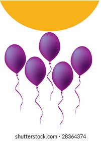 abstract vector cartoon ( card for birthday)