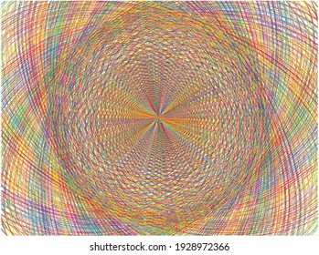 Resumen caos vectorial fondo de líneas arco iris