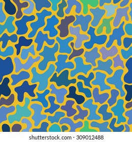 abstract vector chaotic spotted seamless pattern