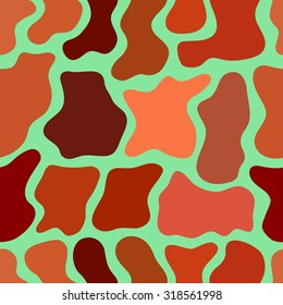abstract vector chaotic spotted seamless pattern