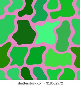 abstract vector chaotic spotted seamless pattern