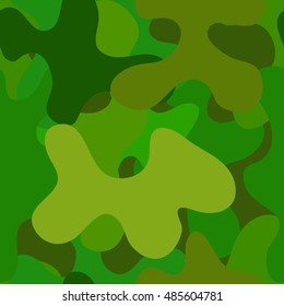 abstract vector chaotic spotted seamless pattern - green