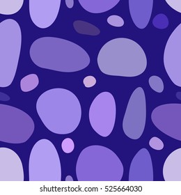 abstract vector chaotic spotted seamless pattern - blue and violet