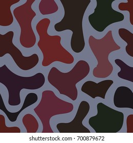 abstract vector chaotic spotted seamless pattern - red