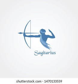 Abstract vector character of the Sagittarius logo