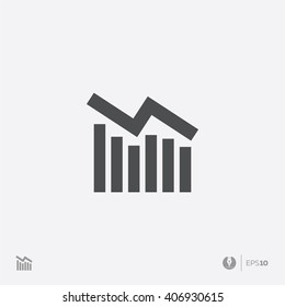 Abstract vector chart icon