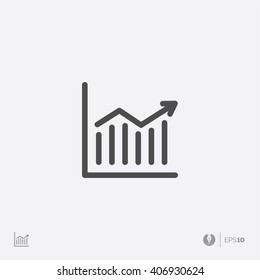 Abstract vector chart icon