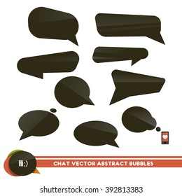 abstract vector chat bubbles