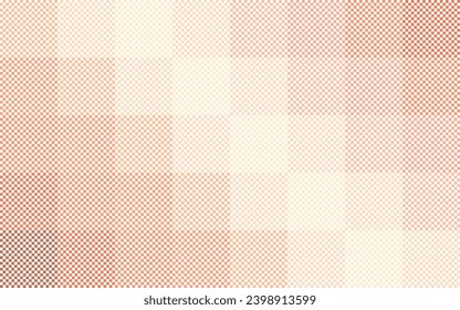 Abstract  Vector checkered plaid textured background, peach pink monochrome color. For beauty fashion wallpaper banner card