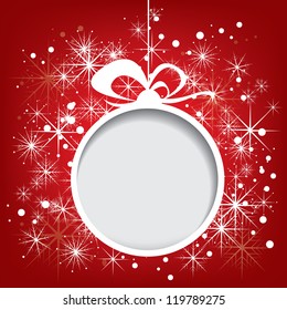 Abstract vector christmas background with snowflakes