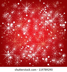 Abstract vector christmas background with snowflakes