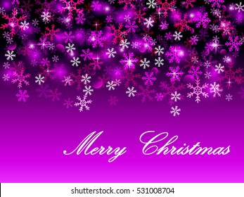 Abstract vector christmas background with snowflakes. Vector illustration