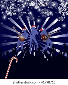 Abstract vector Christmas Concert poster