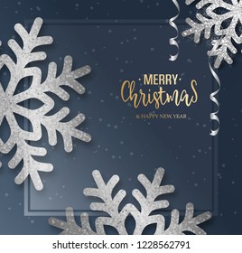 Abstract vector Christmas greeting card