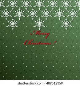 Abstract vector Christmas greeting card. Christmas trees, snowflakes
