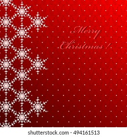 Abstract vector Christmas greeting card. Christmas trees, snowflakes