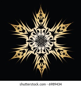 abstract vector christmas star