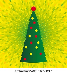 Abstrakter Vektor-Weihnachtsbaum