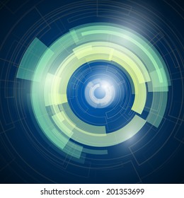 Abstract vector circle background