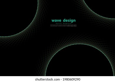 Abstract vector circle background. Gradient retro line pattern design. Circle for sound wave. vector illustration
