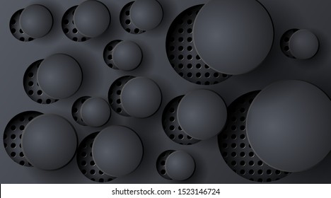 Abstract vector circle background with holes . design eps 10