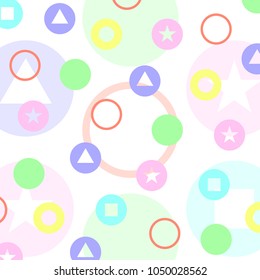 Abstract vector Circle colorful on white background