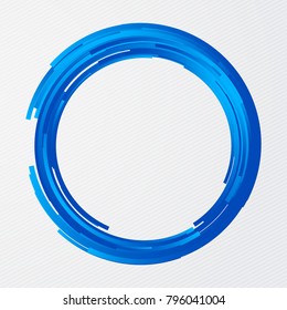 Abstract vector circle frame