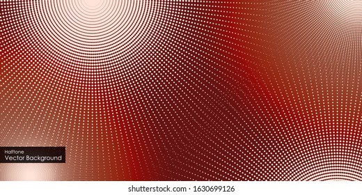 Abstract vector circle frame halftone dots background