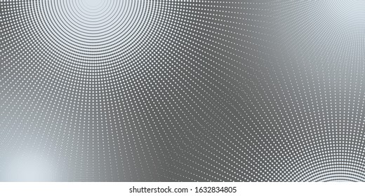 Abstract vector circle frame halftone dots background