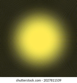 Abstract vector circle frame halftone dots logo emblem design element. Halftone effect vector template for your design.