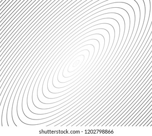 Abstract vector circle halftone black background. Gradient retro line pattern design. Monochrome graphic.